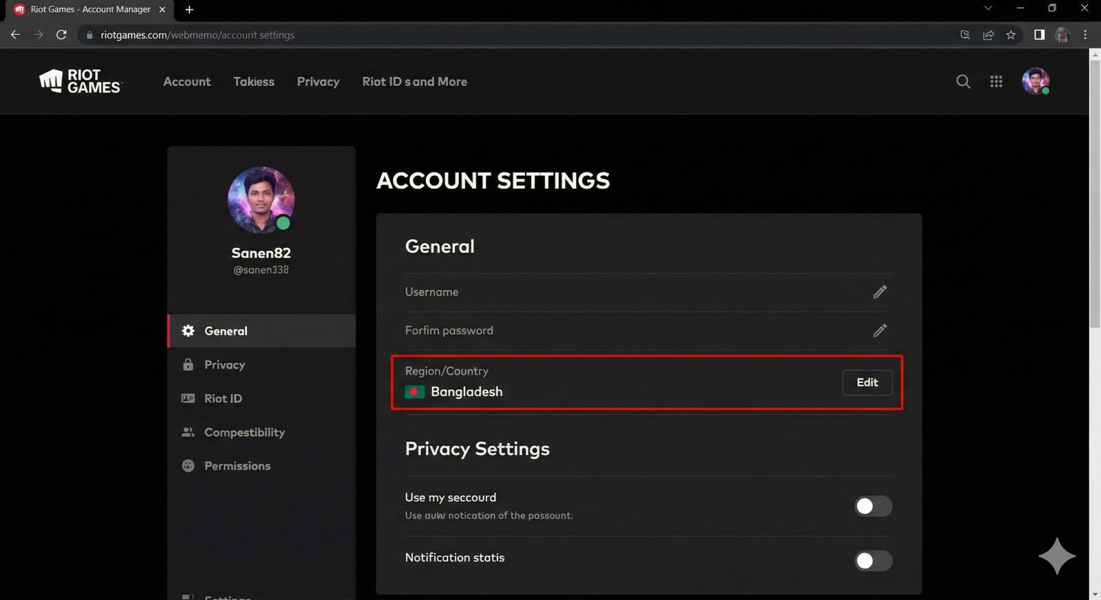 valorant bd region redeem code